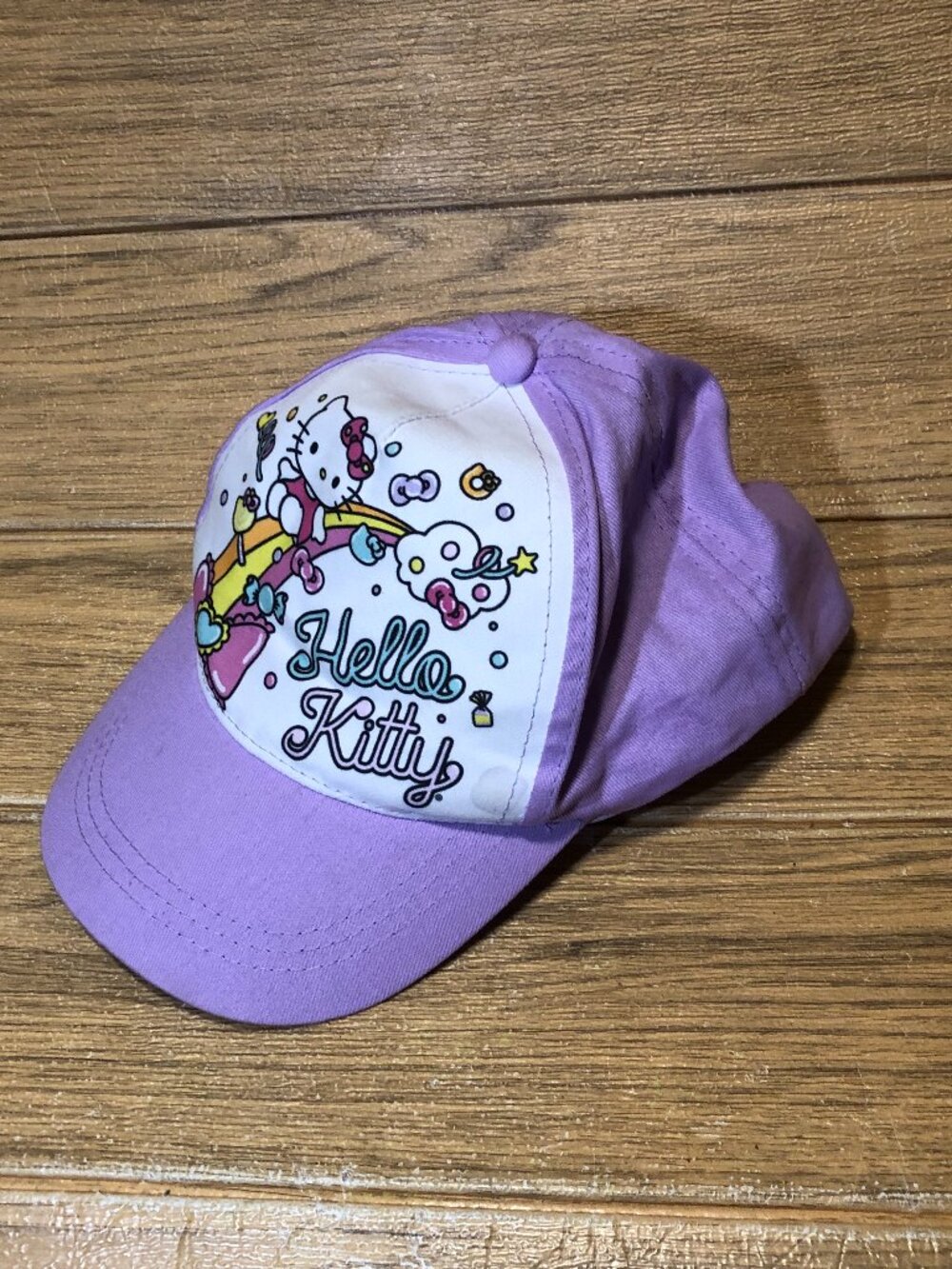 Hello Kitty girl purple Hello kitty cap,